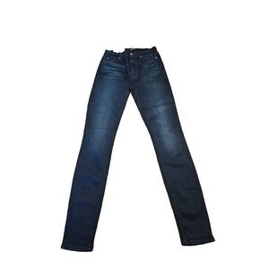 7 Fam High waisted Jeans size 26 High waisted‎ skinny indigo New Luxe